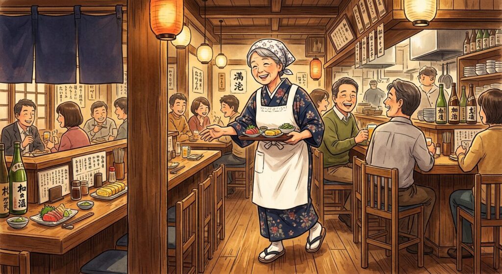 膝の痛みがなくなり生き生きと働く女性のイメージ