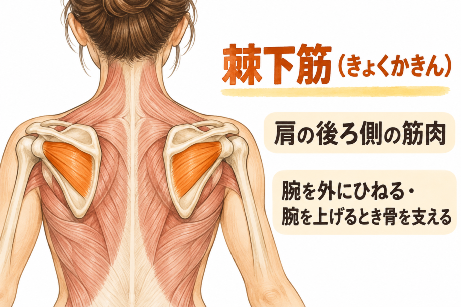 棘下筋の解剖イラスト